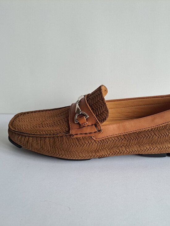 NEW Montemario Men\'s Brown Suede Leather Slip on Loafers Moccasin Shoes Size 42 main image 10